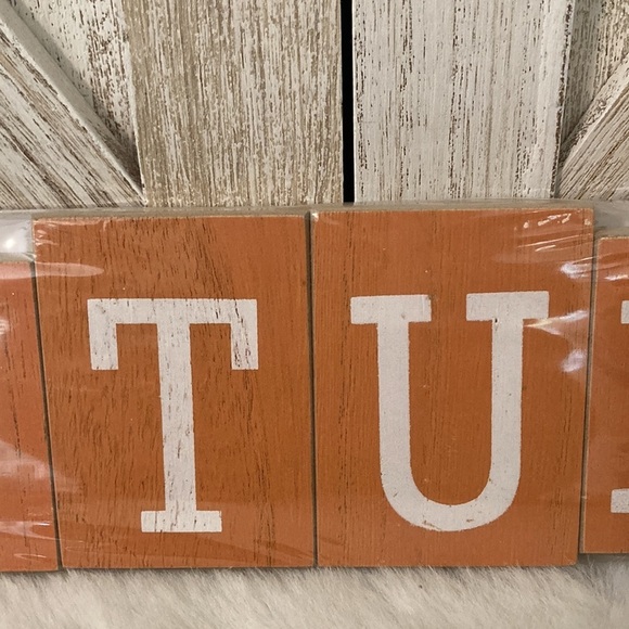 Target BP 2020 Autumn Wood Word Decor - Picture 3 of 7